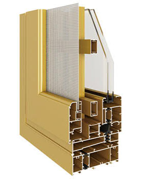 120H系列隔熱窗紗一體窗(內開內倒)