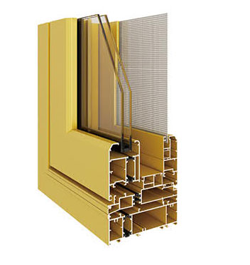 130C系列隔熱窗紗一體窗(內外平框、隱排水)