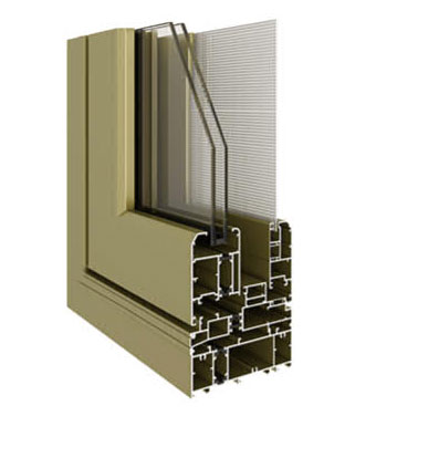 120C系列隔熱窗紗一體窗(內(nèi)外平框、隱排水)