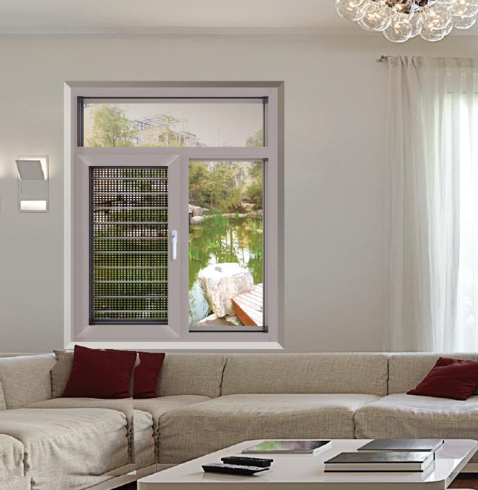 85B、100B、108B、120B、130B、150B系列隔熱窗紗一體平開窗系列